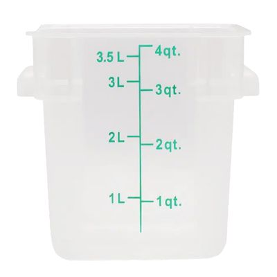 FOOD CONTAINER SQ OPAQUE 3.8L, KH