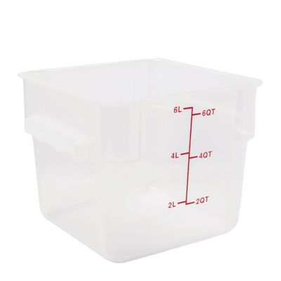 FOOD CONTAINER SQ OPAQUE 5.7L, KH
