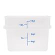 FOOD CONTAINER SQ OPAQUE 11.4L, KH