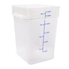 FOOD CONTAINER SQ OPAQUE 22.0L, KH