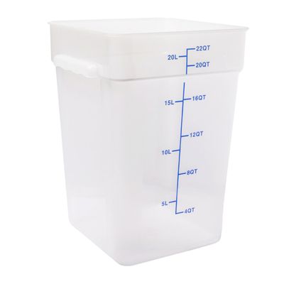 FOOD CONTAINER SQ OPAQUE 22.0L, KH