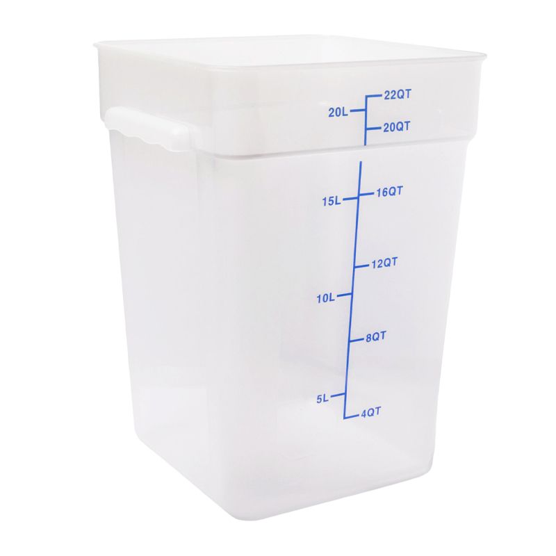 FOOD CONTAINER SQ OPAQUE 22.0L, KH