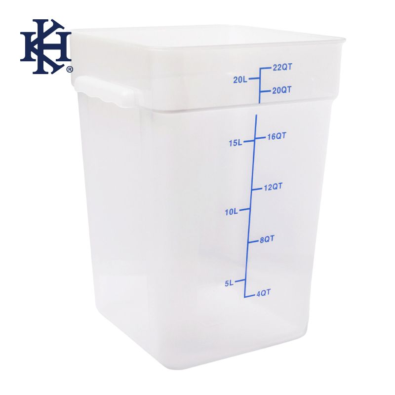 FOOD CONTAINER SQ OPAQUE 22.0L, KH