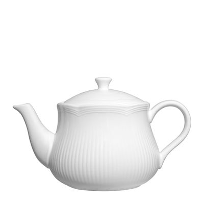 TEAPOT WHITE 570ML, M&W WHITE ROCOCO