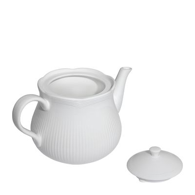 TEAPOT WHITE 570ML, M&W WHITE ROCOCO