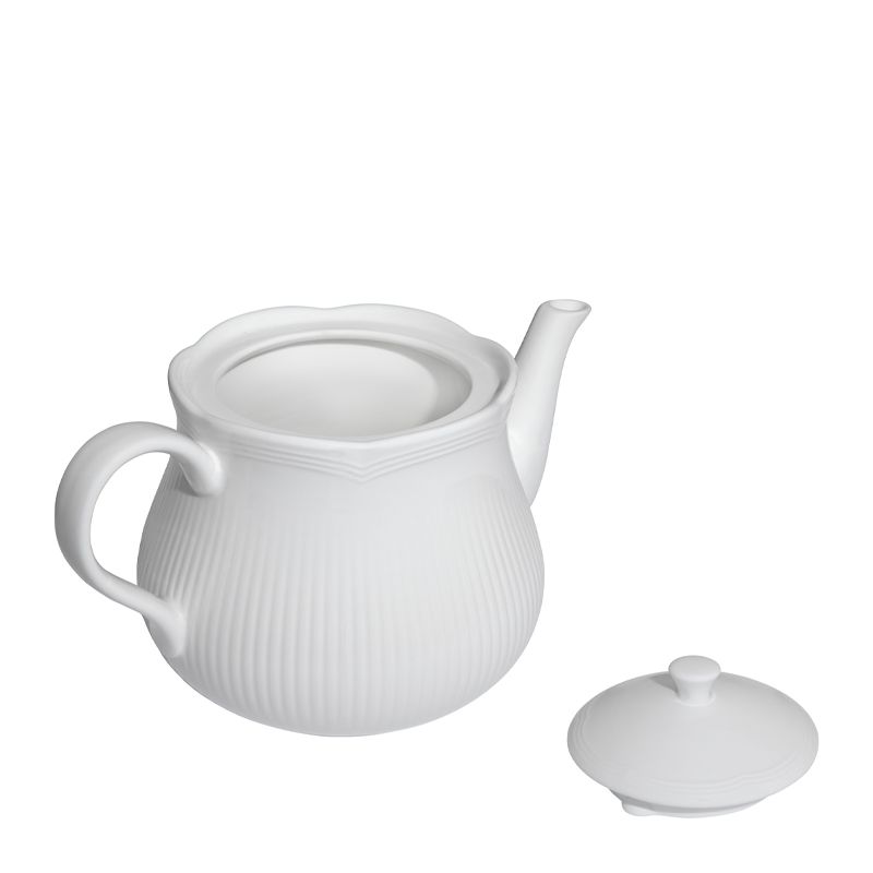 TEAPOT WHITE 570ML, M&W WHITE ROCOCO