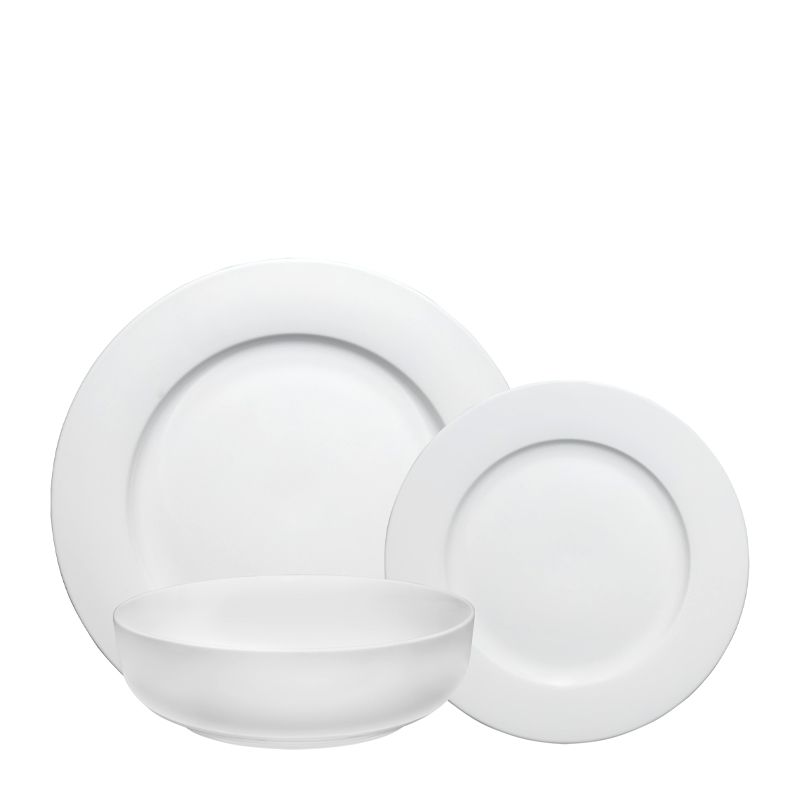 DINNER SET 12PC URBAN RIM, BASICS