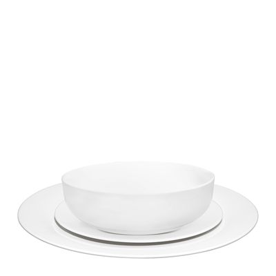 DINNER SET 12PC URBAN RIM, BASICS