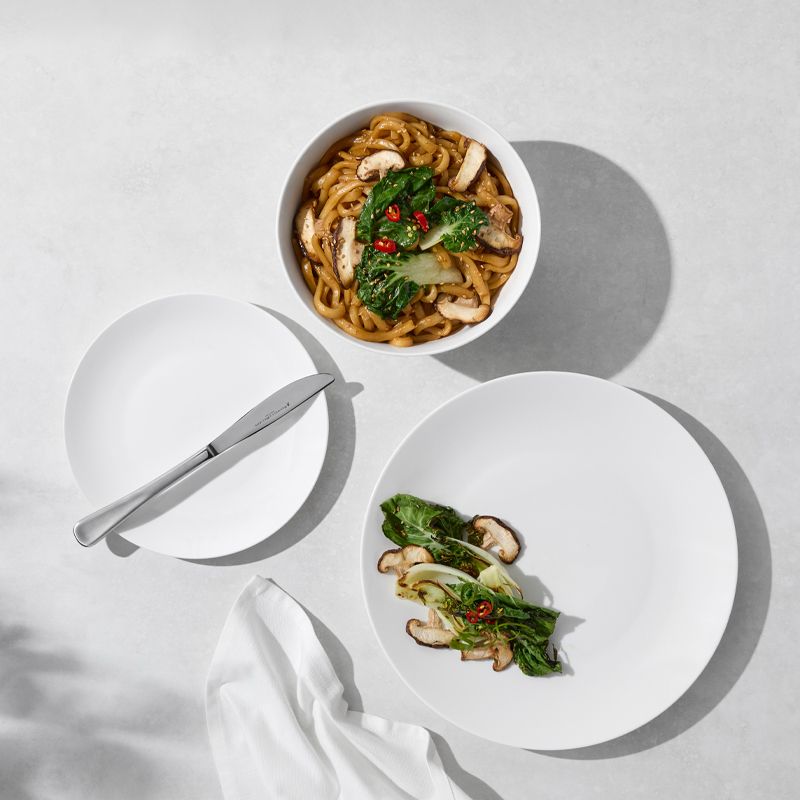 DINNER SET 12PC URBAN RIM, BASICS