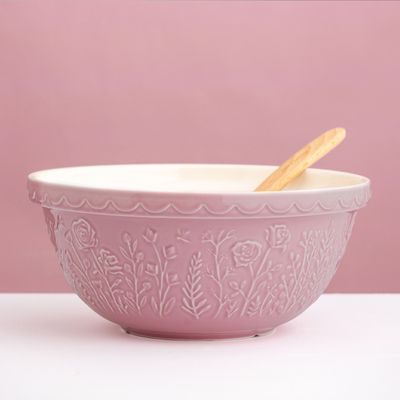 MIXING BOWL PINK ROSE 29CM/4L MASON CASH