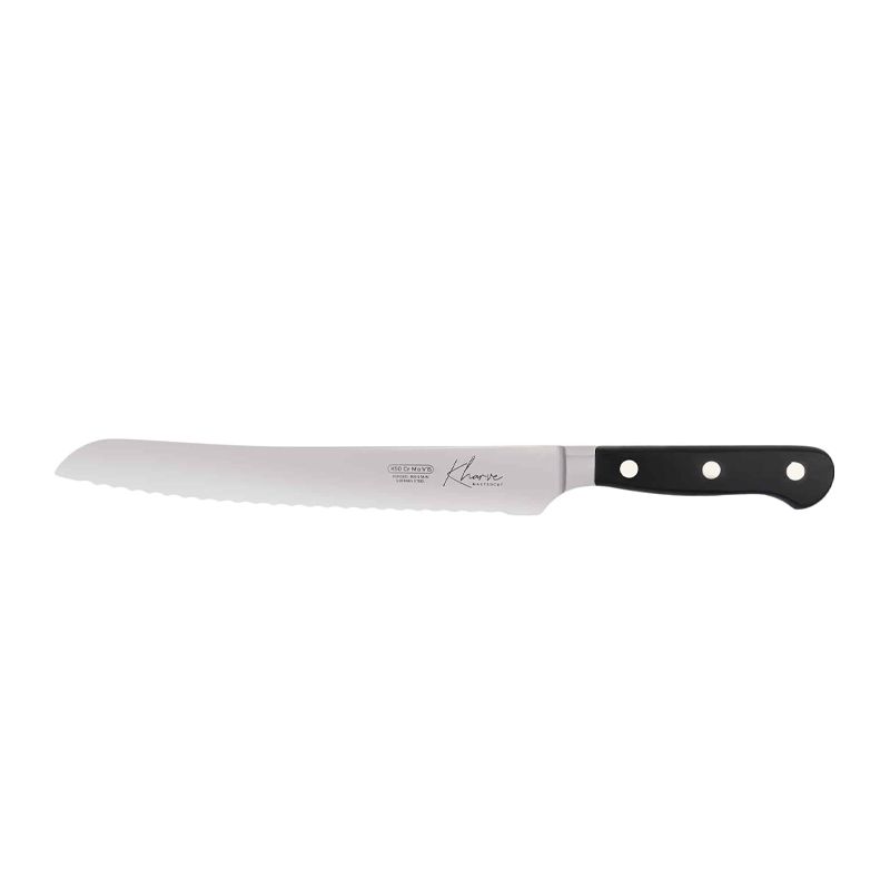 KNIFE BREAD BLACK 200MM, MASTER-CUT KHARVE