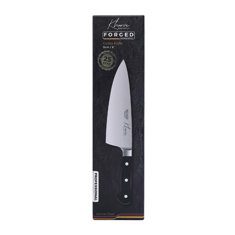 KNIFE CHEFS BLACK 150MM, MASTER-CUT KHARVE