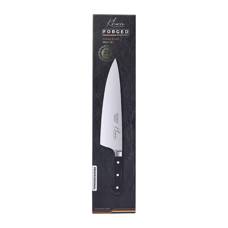 KNIFE CHEFS BLACK 200MM, MASTER-CUT KHARVE
