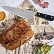 KNIFE CHEFS BLACK 200MM, MASTER-CUT KHARVE