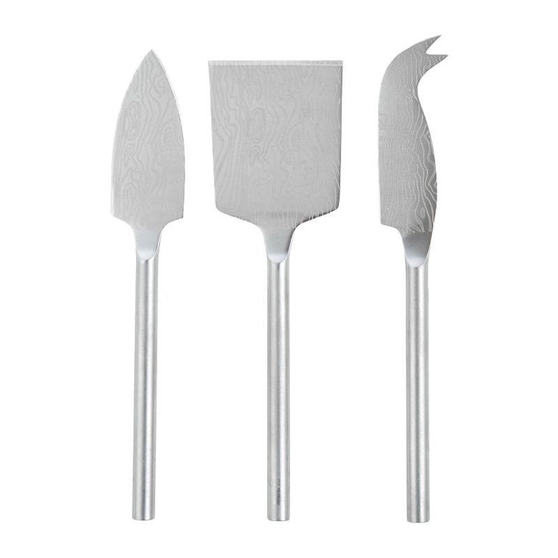 CHEESE KNIFE SET-3 SS, D&W RIPPLE