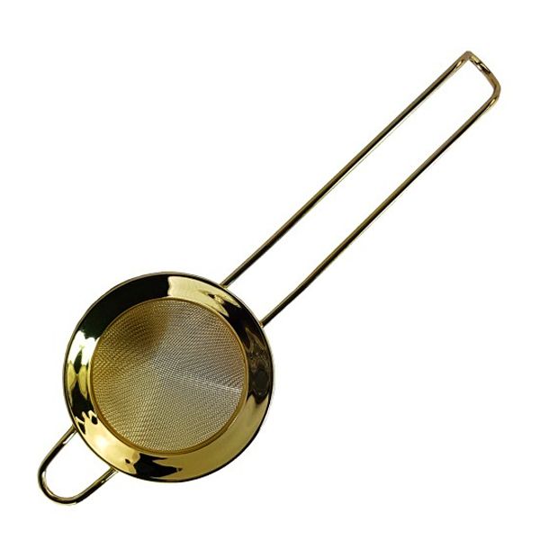 STRAINER FINE GOLD 77MM COCKTAIL, BG