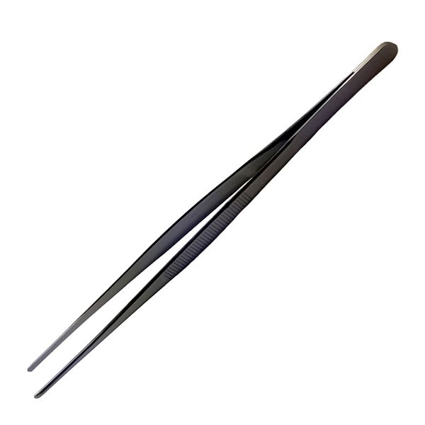 TWEEZERS COCKTAIL BLACK CHROME 30CM, BG
