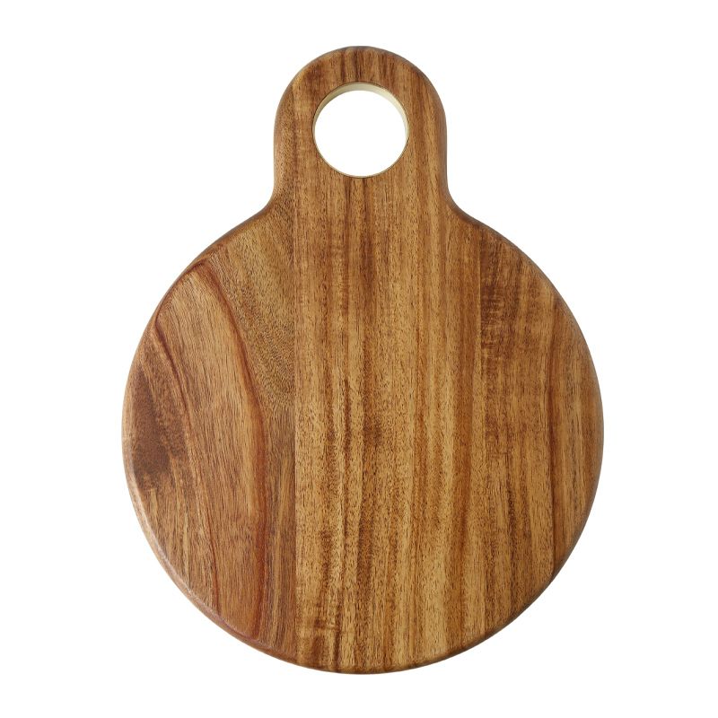 BOARD PADDLE RND ACACIA/BRASS, D&W