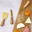 CHEESE KNIVES SET-3 ACACIA/BRASS, D&W
