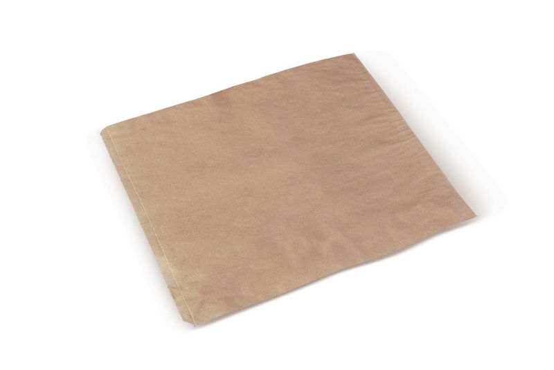 PAPER BAG BROWN GPL 1SQ 195X178MM 500PK