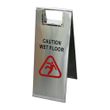 A-FRAME SIGN S/STEEL, WET FLOOR