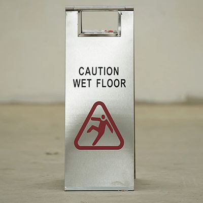 A-FRAME SIGN S/STEEL, WET FLOOR