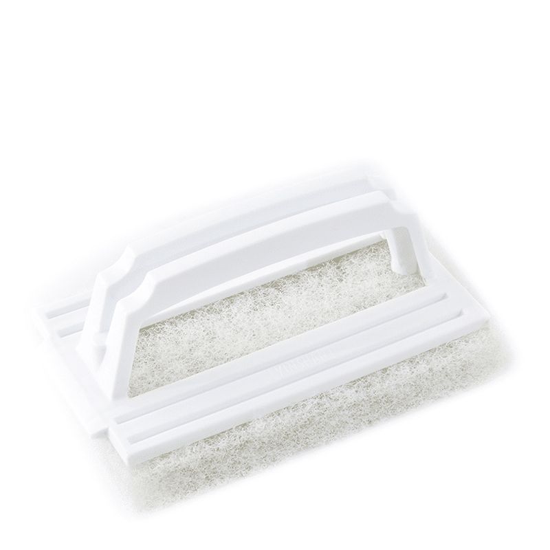 LIGHT SCOURING PAD W/HNDL WHITE, TRUST