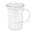 JUG W LID 1LTR CLEAR PC STACKABLE