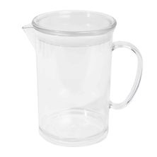 JUG W LID 1LTR CLEAR PC STACKABLE