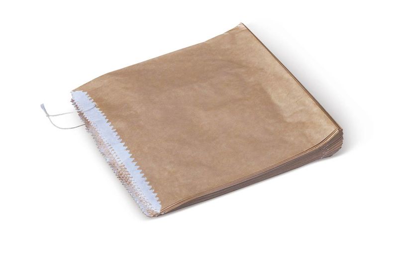 PAPER BAG BRN GPL 1/2SQ 156X140MM 500PK