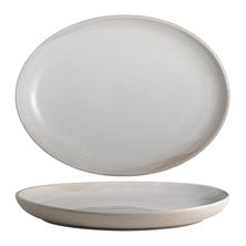 PLATE OVAL WHITE 32X24CM, GEMBROOK