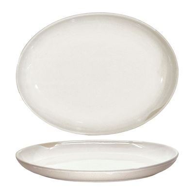 PLATE OVAL WHITE 32X24CM, GEMBROOK