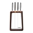 KNIFE BLOCK 5PCE WALNUT HASHIRA, GLOBAL