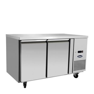 FREEZER UNDERBENCH TWO DOOR TABLE 1360MM, ATOSA