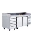FRIDGE 2 DOOR PIZZA TABLE WITH DRAWERS 2010MM, ATOSA