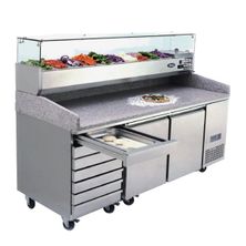 FRIDGE 2 DOOR PIZZA TABLE WITH DRAWERS 2010MM, ATOSA