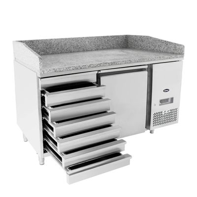FRIDGE 1 DOOR PIZZA TABLE WITH DRAWERS 1510MM, ATOSA