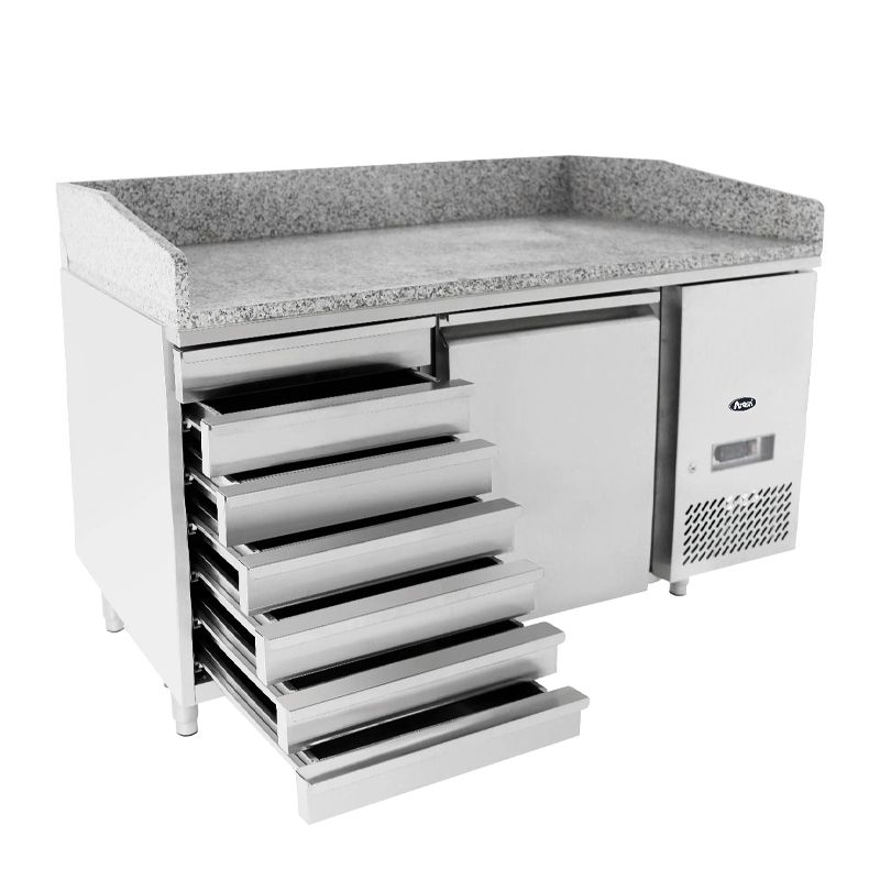 FRIDGE 1 DOOR PIZZA TABLE WITH DRAWERS 1510MM, ATOSA