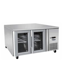FRIDGE GLASS 2 DOOR COOLING TABLE 1360MM, ATOSA