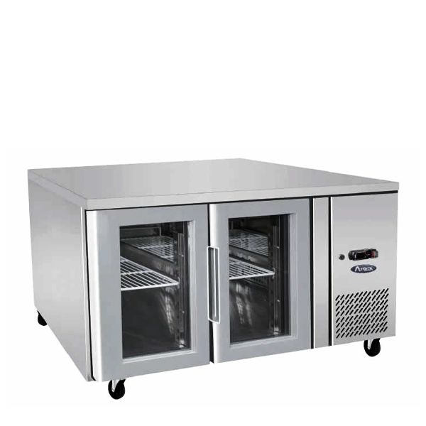 FRIDGE GLASS 2 DOOR COOLING TABLE 1360MM, ATOSA