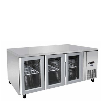 FRIDGE GLASS THREE DOOR COOLING TABLE 1795MM, ATOSA
