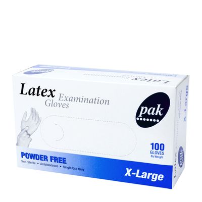 POWDER FREE EXTRA LARGE LATEX GLOVES
