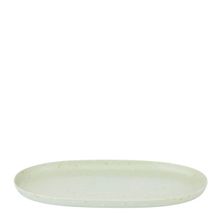 PLATTER OVAL GREEN TERRAZZO MELAMINE 25X40CM