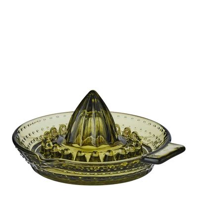 JUICER CITRUS GLASS GREEN 14CM, LIA