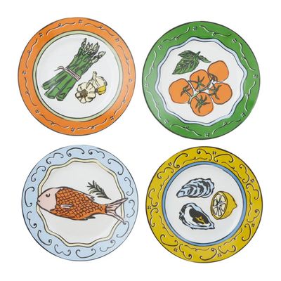 PLATE ASSORTED 20.5CM EACH, DELI