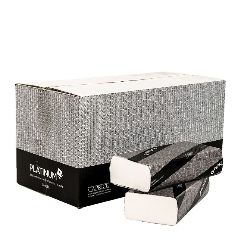 INTERLEAVED HAND TOWEL 2PLY 16CT PLATINUM