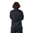 CHEF JACKET BLK ZIPPER L/SL-2XL-HARTFORD