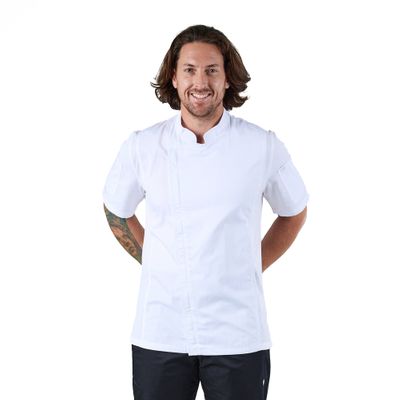 CHEF JACKET WHITE S/SL 2XL, SPRINGFIELD