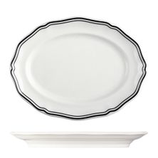 PLATE OVAL 200MM, LUZERNE ASTORIA INK