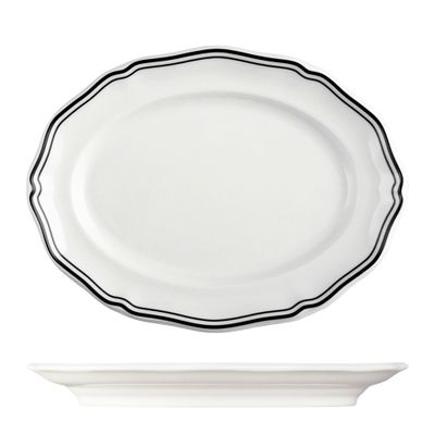 PLATE OVAL 200MM, LUZERNE ASTORIA INK
